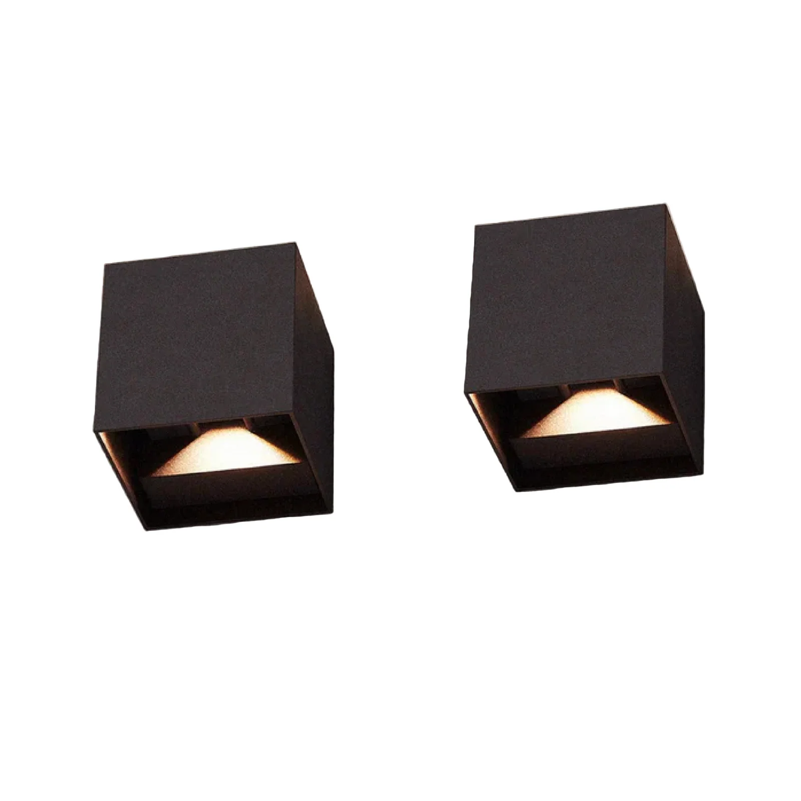Wall Light LED Sconce Black Modern Indoor Fixture Set