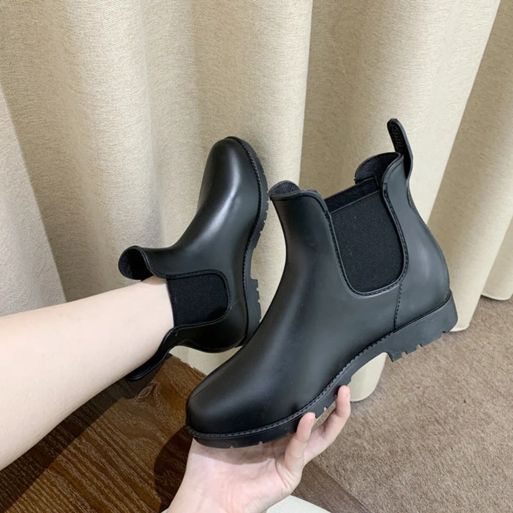 Waterproof Slip-On Ankle Boots for Women